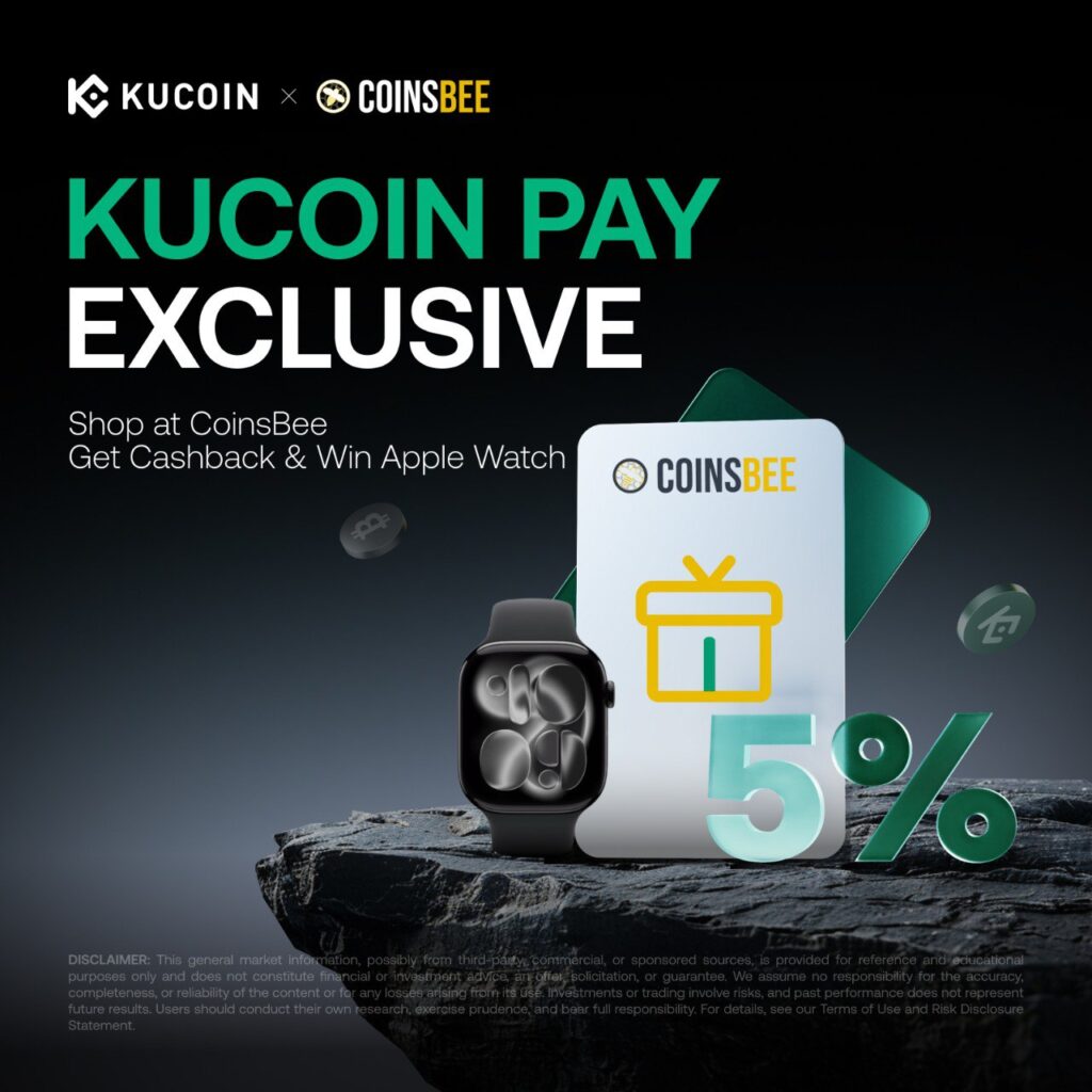 Kucoin Pay Week at Coinsbee - Earn Cashback and Get a Chance to Win an Apple Watch Series 11
