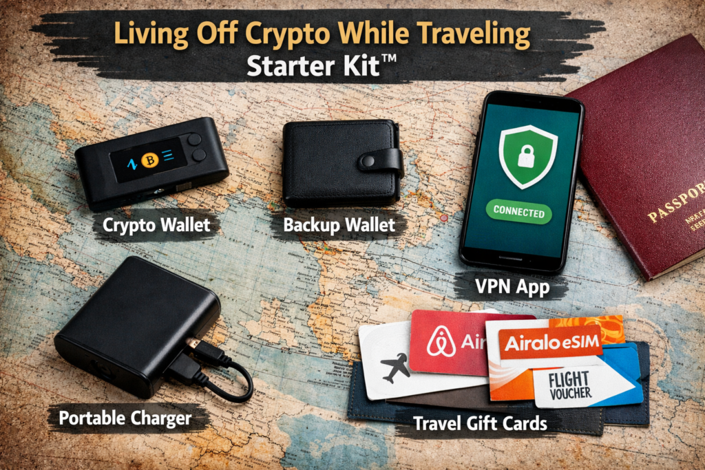 Стартовый набор для криптопутешествий 2016 года. В основном все еще актуален в 2026 году с более новыми технологиями и меньшим количеством аналоговых вещей.