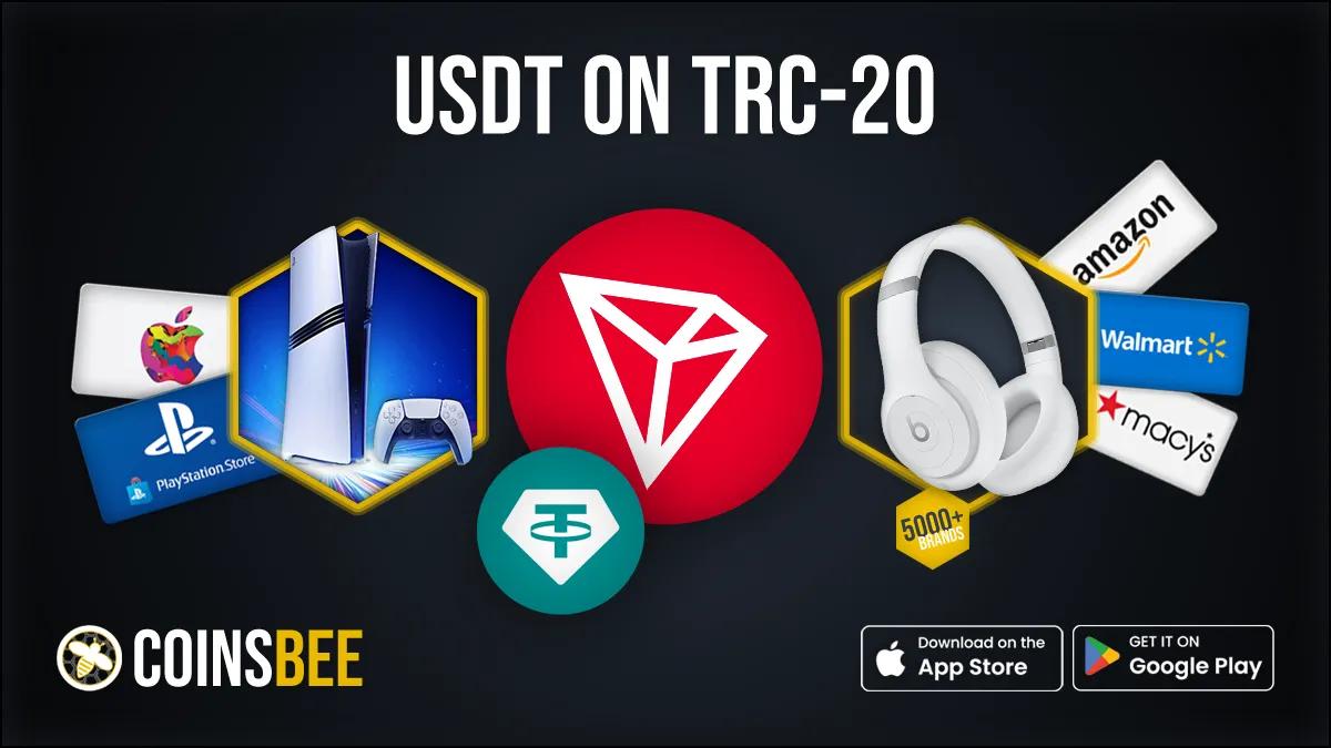 CoinsBee App: Save 2% with USDT on TRON (TRC-20) Now